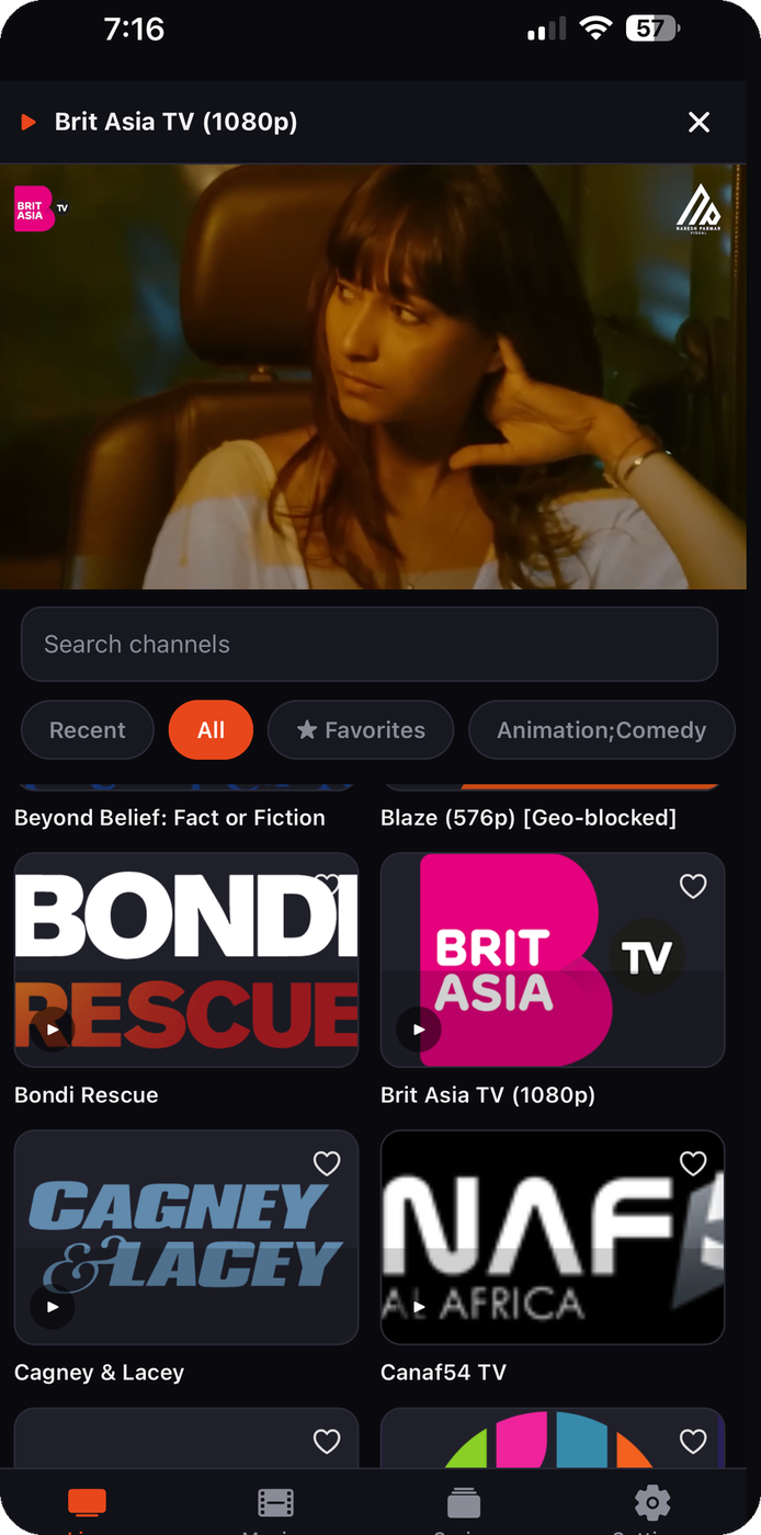 Watching a channel
